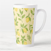 Citroen botanisch groot latte mok (Rechts)