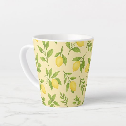 Citroen botanisch klein latte mok (Linkerhoek)