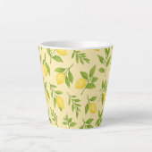 Citroen botanisch klein latte mok (Voorkant)