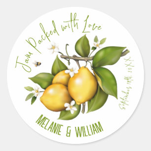 Citroen Botanisch Ronde Sticker