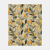 Citroen Botanische Grove Fleece Deken (Voorkant)
