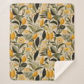 Citroen Botanische Grove Sherpa Deken (Voorkant)