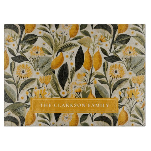 Citroen Botanische Grove Snijplank (Voorkant)