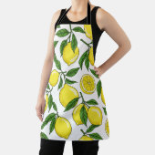 Citroen Botanische Naadloos – Hand getrokken Schort (Insitu)