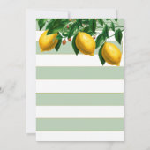 Citroen Botanische Salie Groene Witte Streep Bruil Kaart (Achterkant)