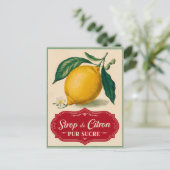citroen botanische vruchten Briefkaart (Staand voorkant)