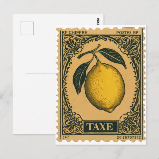 citroen botanische vruchten Briefkaart (Voorkant / Achterkant)