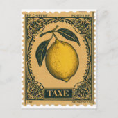 citroen botanische vruchten Briefkaart (Voorkant)