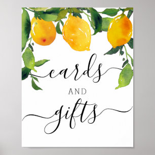 Citroen Bruiloft Bridal Shower Cadeaus en Kaarten  Poster