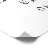 Citroen Bruiloft Bridal Shower Welkom Poster (Hoek)