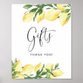 Citroen Bruiloft Bruidsfeest Cadeaus Bord Poster (Voorkant)