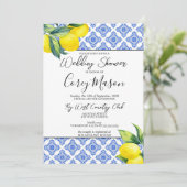 Citroen bruiloft douche kaart (Staand voorkant)