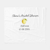 Citroen bruiloft feest modern eenvoudig minimaal l fleece deken (Voorkant (Horizontaal))