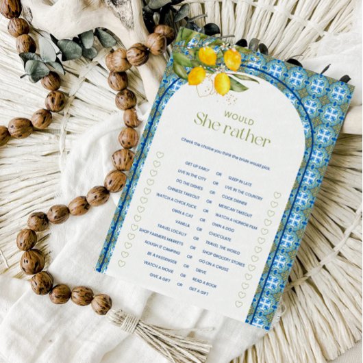 Citroen Bruiloft Feest Would She Rather Spelkaart Kaart