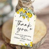 Citroen bruiloft feestcadeautags cadeaulabel