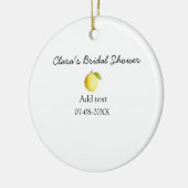 Citroen bruiloft sober minimalistisch rustiek b keramisch ornament (Links)