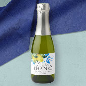 Citroen Bruiloft Tafel Decor Brunch en Bubble Sparkling Wijnetiket