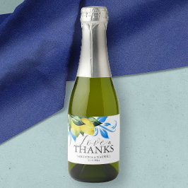 Citroen Bruiloft Tafel Decor Brunch en Bubble Sparkling Wijnetiket