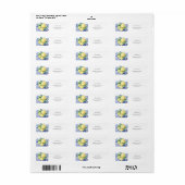 Citroen - bruiloftsborrel etiket (Full Sheet)