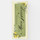 Citroen Bruiloftsfeest Banner (Verticaal)