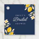 Citroen Bruiloftsfeest Bedankjes Labels (Voorkant)