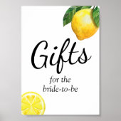 Citroen Bruiloftsfeest Cadeaus Bord Poster (Voorkant)