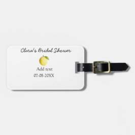 Citroen bruiloftsfeest modern eenvoudig minimaal r bagagelabel