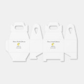 Citroen bruiloftsfeest modern eenvoudig minimaal r bedankdoosjes (Uitgevouwen)