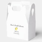 Citroen bruiloftsfeest modern eenvoudig minimaal r bedankdoosjes (Geopend)