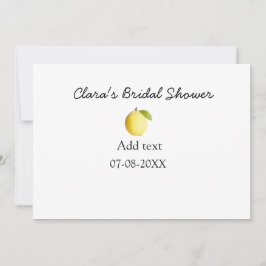 Citroen bruiloftsfeest modern eenvoudig minimaal r feestdagenkaart