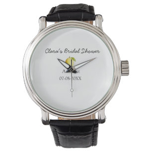 Citroen bruiloftsfeest modern eenvoudig minimaal r horloge