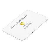 Citroen bruiloftsfeest modern eenvoudig minimaal r magneet (Linkerzijde)