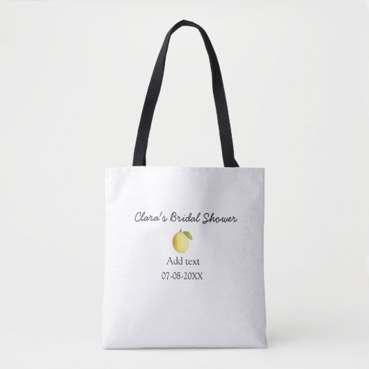Citroen bruiloftsfeest modern eenvoudig minimaal r tote bag (Voorkant)