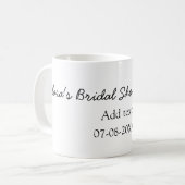 Citroen bruiloftsfeest modern eenvoudig minimalist koffiemok (Voorkant links)