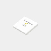 Citroen bruiloftsfeest modern simpel minimalistisc post-it® notes (Schuin)