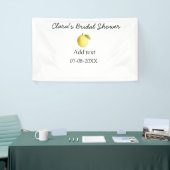 Citroen bruiloftsfeest modern simpel minimalistisc spandoek (Beurs)