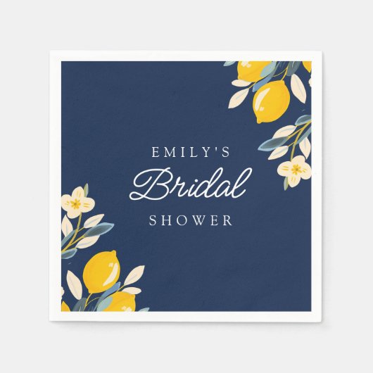 Citroen Bruiloftsfeest Servet (Voorkant)