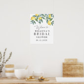 Citroen Bruiloftsfeest Welkom Poster (Keuken)