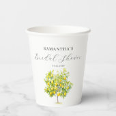 Citroen Bruiloftsfeestje  Papieren Bekers (Achterkant)