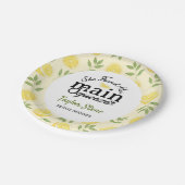 Citroen Bruiloftsfeestje Papieren Bordje (Gekanteld)