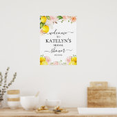 Citroen Bruiloftsontvangstbord Poster (Keuken)