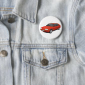 Citroën BX red Ronde Button 5,7 Cm (In situ)