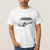 Citroën BX white T-shirt (Voorkant)