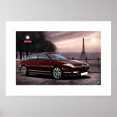 Citroen C6 Poster Illustratie (Voorkant)
