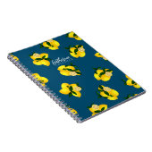 Citroen Chic Design Turquoise Notitieboek (Rechterzijde)