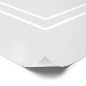 Citroen Chic Grijs Glanzend Poster (Hoek)