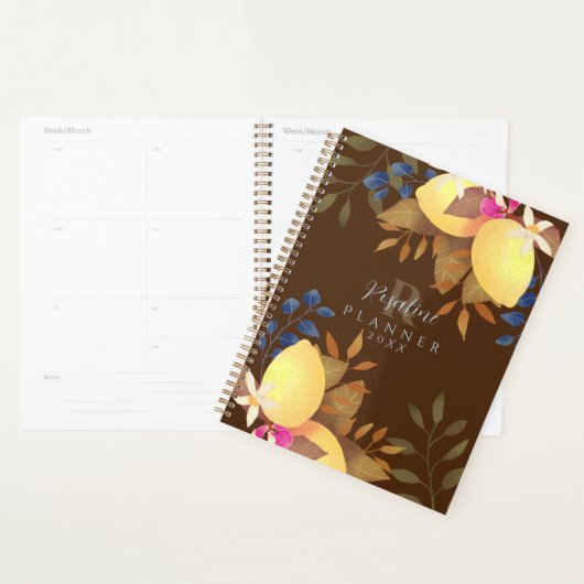 Citroen Chic Monogram Bruin Planner (Display)