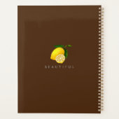 Citroen Chic Monogram Bruin Planner (Achterkant)