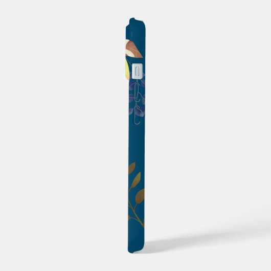 Citroen Chic Monogram Turquoise iPhone 15 Case (Linkerkant)