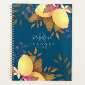 Citroen Chic Monogram Turquoise Planner (Voorkant)